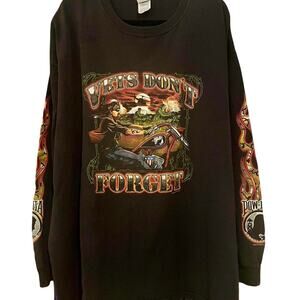 POW MIA Vets Don’t Forget Biker 2006 Long Sleeve Shirt Adult XXXL
